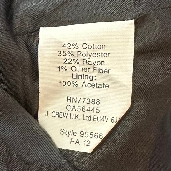 J. Crew Abstract Tweed Mini Skirt 95566 Size 6 - Picture 9 of 9